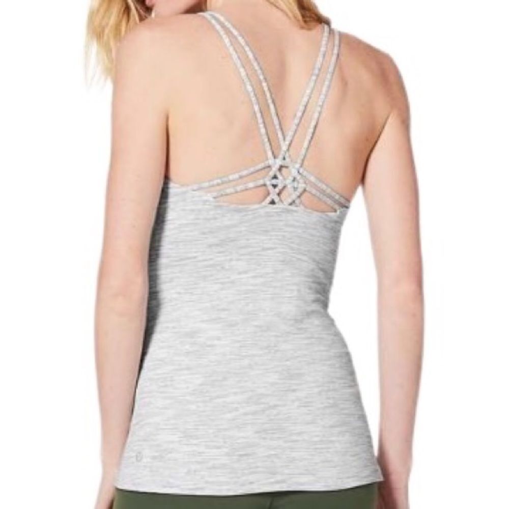 Lululemon Create Your Calm Tank Wee Are From Space Nimbus Battleship Size 4 Tank